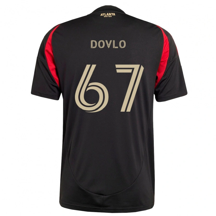 Danxen Kinder Enzo Dovlo #67 Schwarz Rot Heimtrikot Trikot 2026/27 T-Shirt Österreich
