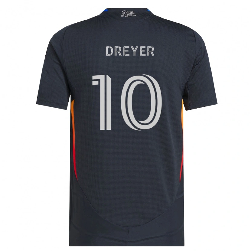 Danxen Kinder Anders Dreyer #10 Dunkelgrau Rot Heimtrikot Trikot 2026/27 T-Shirt Österreich