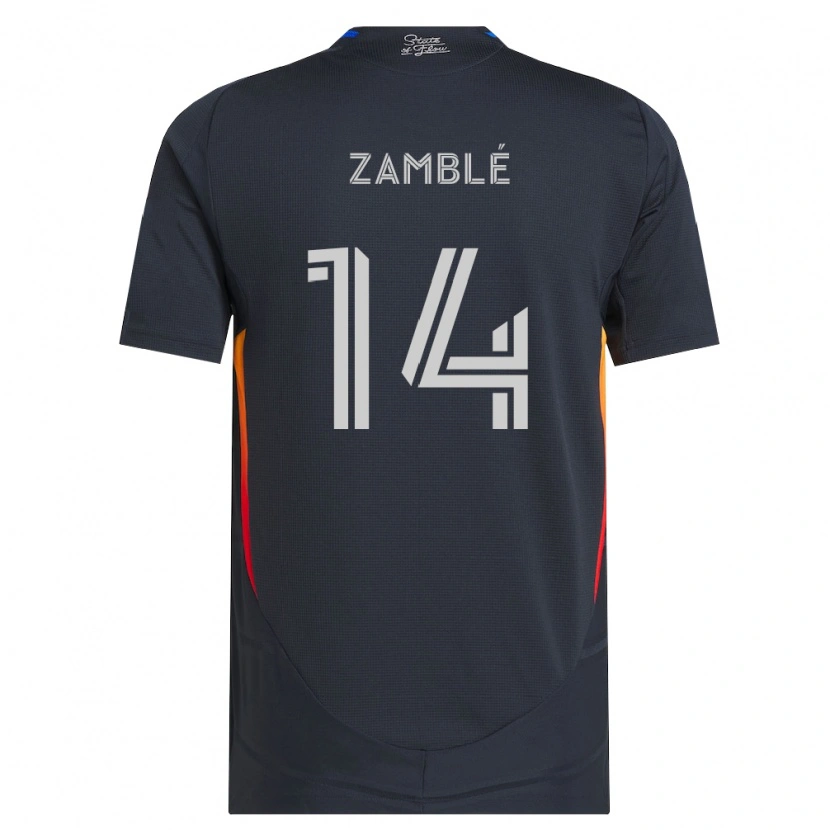 Danxen Kinder Bryan Zamblé #14 Dunkelgrau Rot Heimtrikot Trikot 2026/27 T-Shirt Österreich