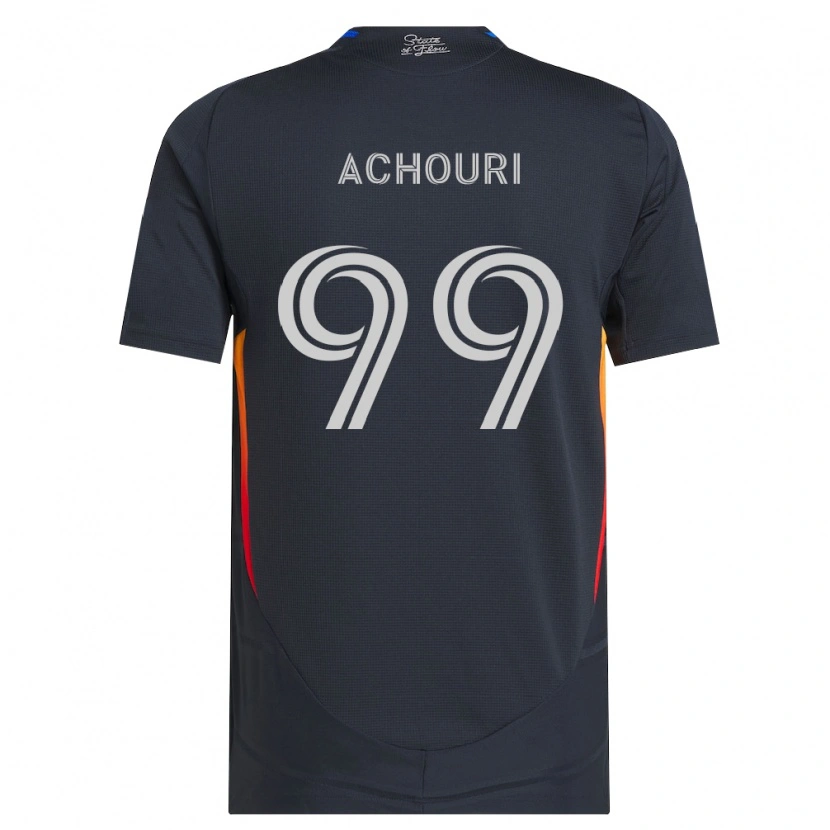 Danxen Kinder Elias Achouri #99 Dunkelgrau Rot Heimtrikot Trikot 2026/27 T-Shirt Österreich