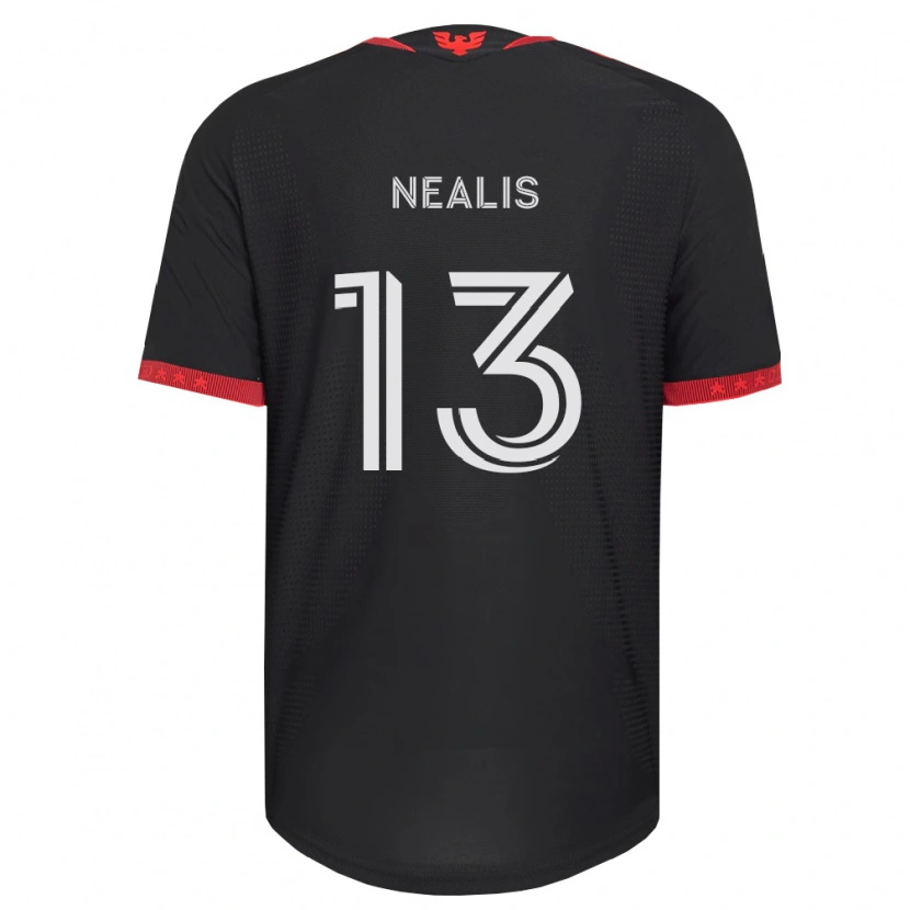 Danxen Kinder Sean Nealis #13 Schwarz Weiß Rot Heimtrikot Trikot 2026/27 T-Shirt Österreich