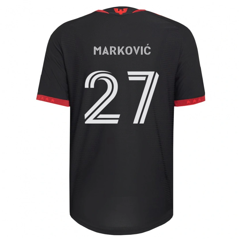 Danxen Kinder Nikola Marković #27 Schwarz Weiß Rot Heimtrikot Trikot 2026/27 T-Shirt Österreich