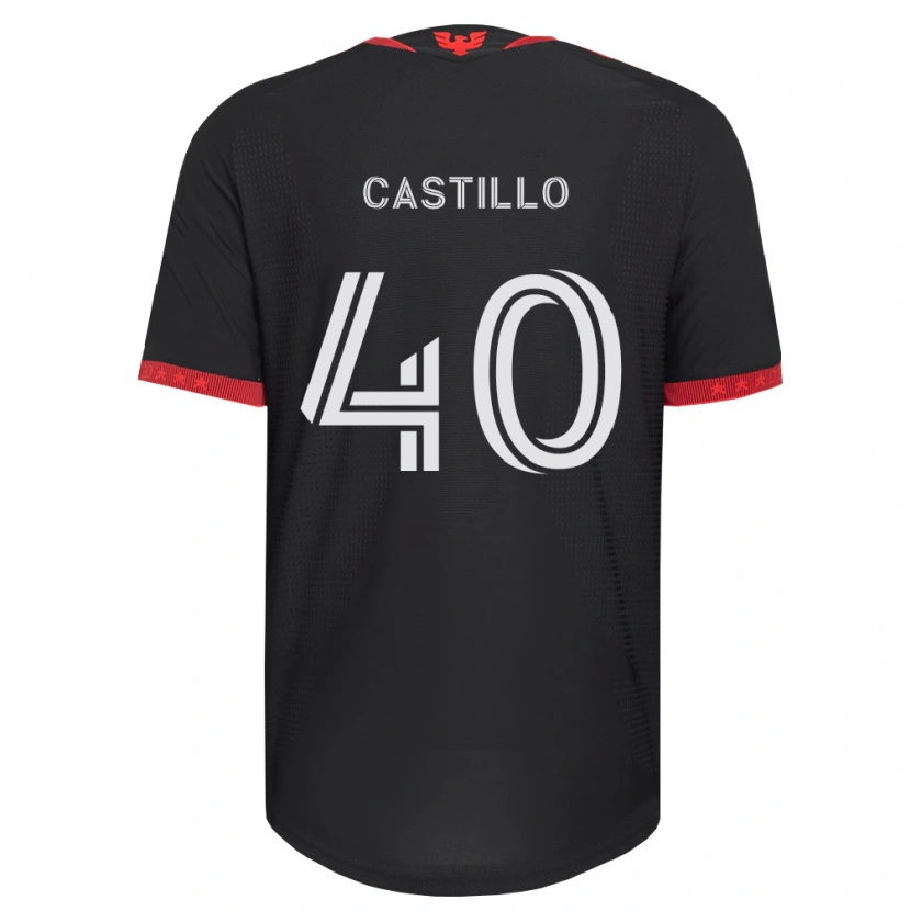 Danxen Kinder Kamil Castillo #40 Schwarz Weiß Rot Heimtrikot Trikot 2026/27 T-Shirt Österreich