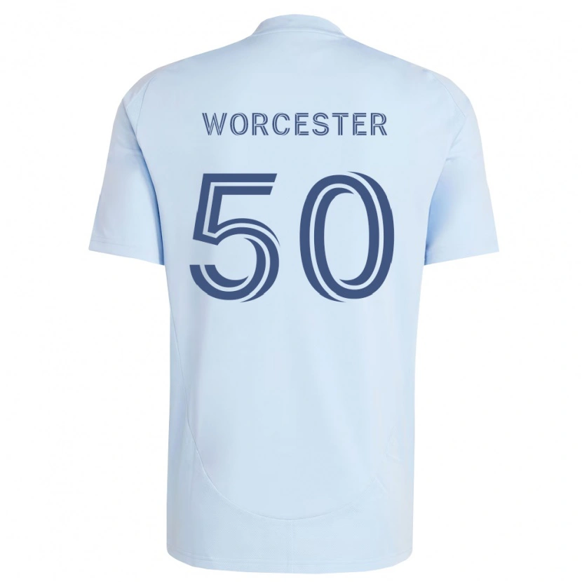 Danxen Kinder Sam Worcester #50 Hellblau Hellgrau Heimtrikot Trikot 2026/27 T-Shirt Österreich