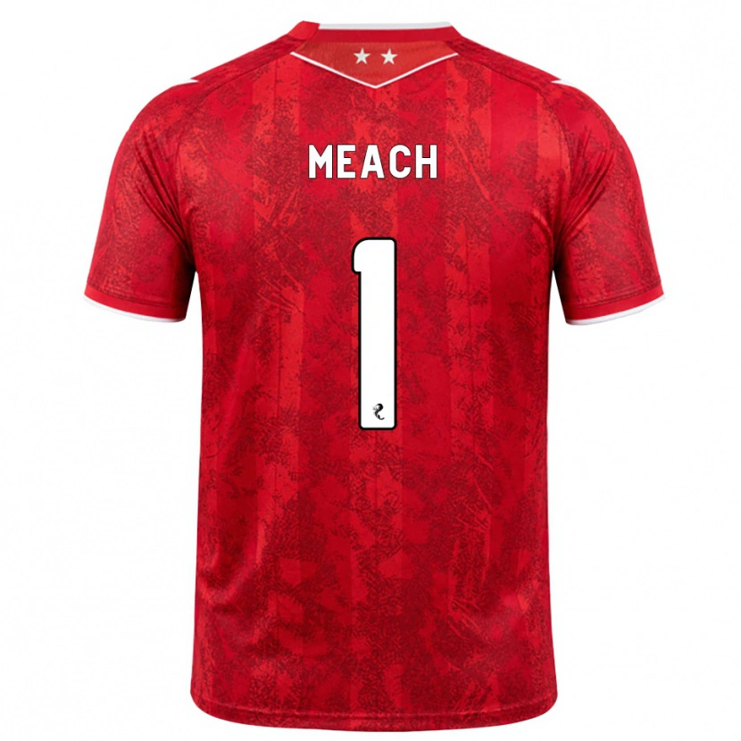 Danxen Kinder Aaliyah-Jay Meach #1 Rot Weiß Heimtrikot Trikot 2026/27 T-Shirt Österreich