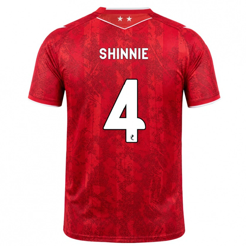 Danxen Kinder Graeme Shinnie #4 Rot Weiß Heimtrikot Trikot 2026/27 T-Shirt Österreich
