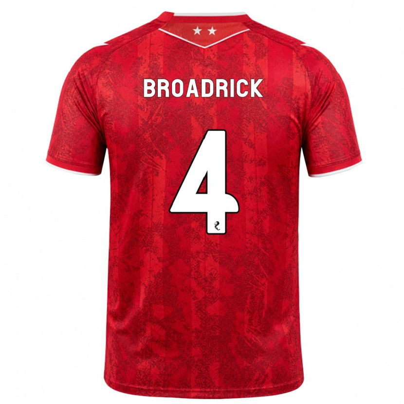 Danxen Kinder Jessica Broadrick #4 Rot Weiß Heimtrikot Trikot 2026/27 T-Shirt Österreich
