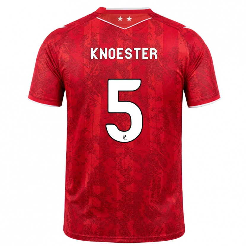 Danxen Kinder Mats Knoester #5 Rot Weiß Heimtrikot Trikot 2026/27 T-Shirt Österreich