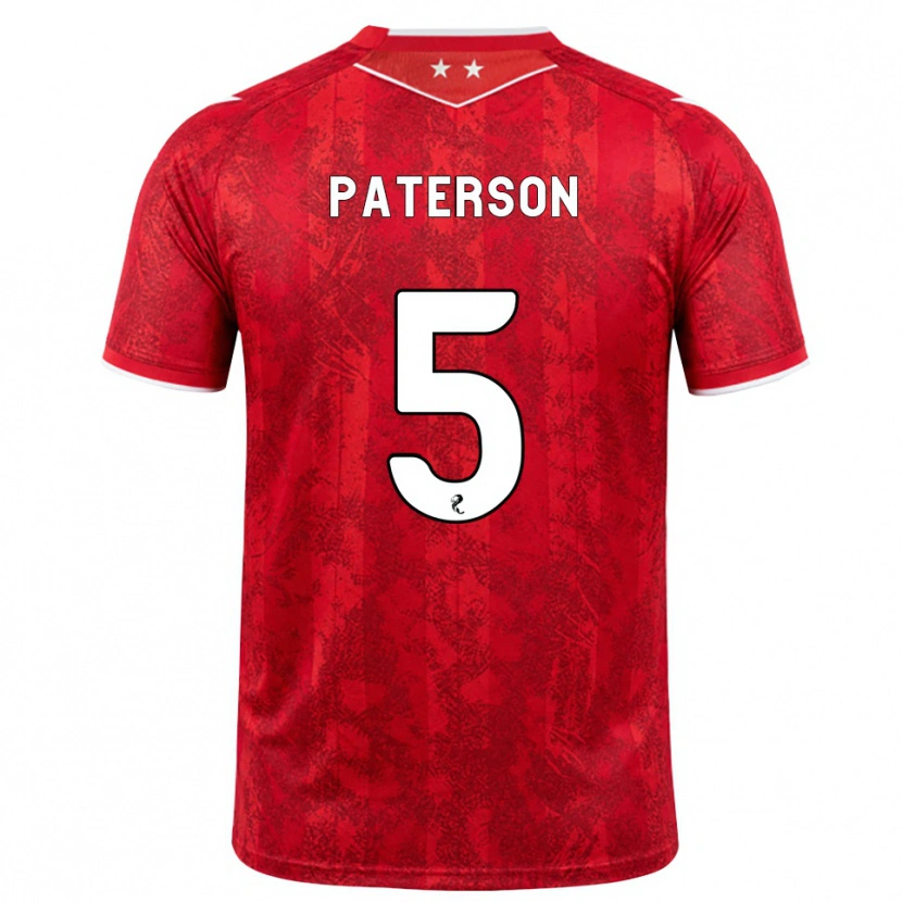 Danxen Kinder Donna Paterson #5 Rot Weiß Heimtrikot Trikot 2026/27 T-Shirt Österreich
