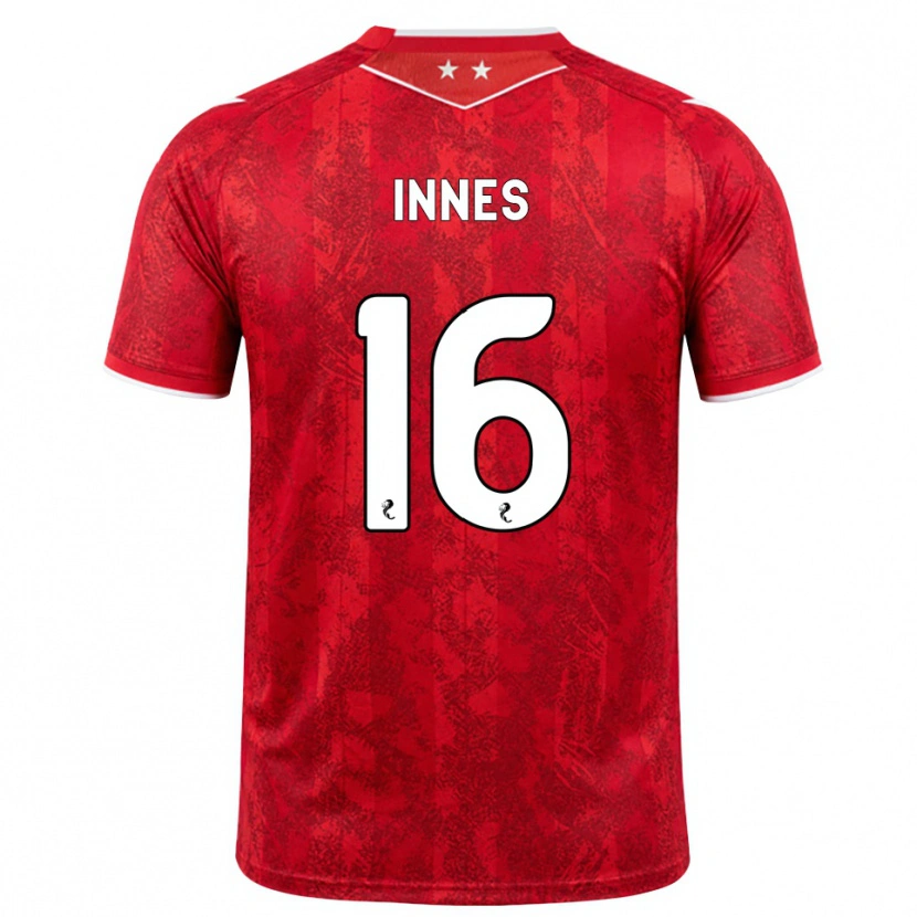 Danxen Kinder Hannah Innes #16 Rot Weiß Heimtrikot Trikot 2026/27 T-Shirt Österreich