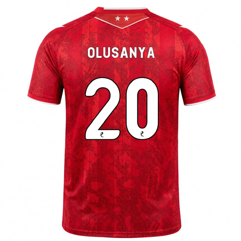 Danxen Kinder Toyosi Olusanya #20 Rot Weiß Heimtrikot Trikot 2026/27 T-Shirt Österreich