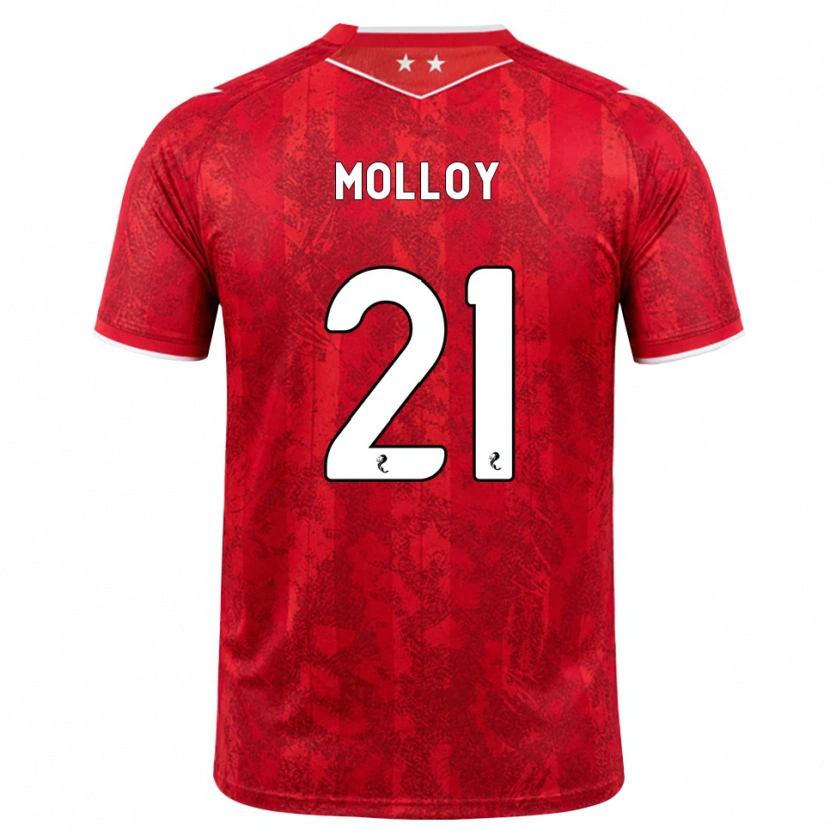 Danxen Kinder Gavin Molloy #21 Rot Weiß Heimtrikot Trikot 2026/27 T-Shirt Österreich