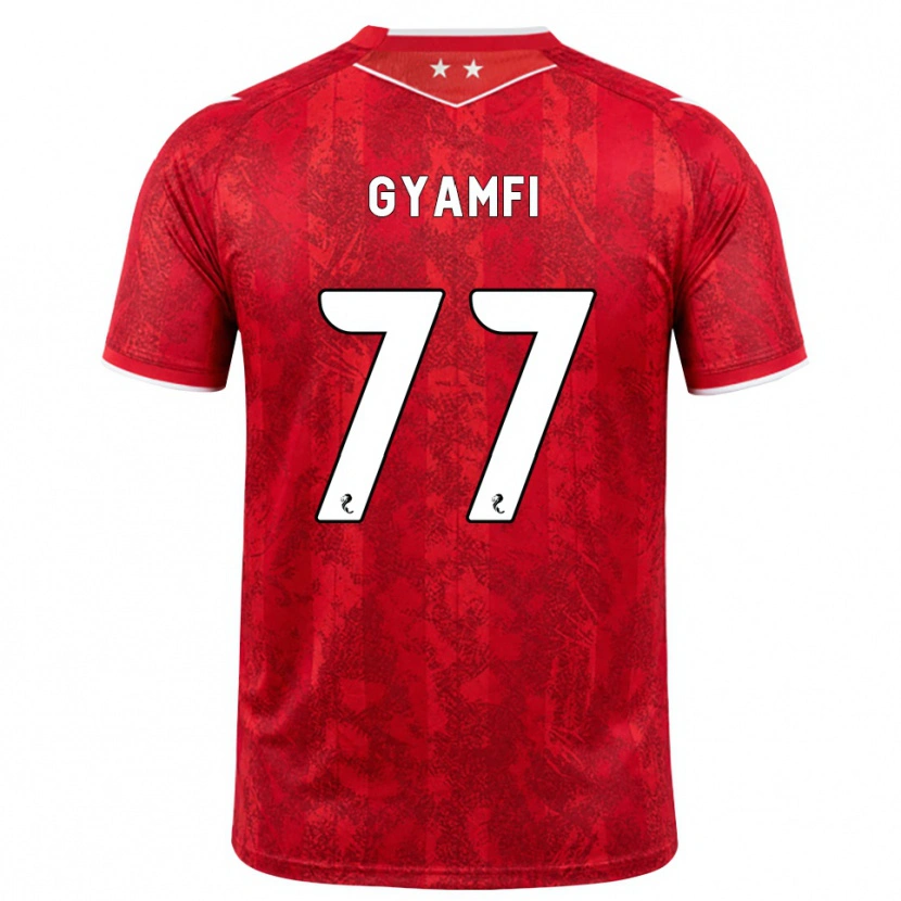 Danxen Kinder Emmanuel Gyamfi #77 Rot Weiß Heimtrikot Trikot 2026/27 T-Shirt Österreich