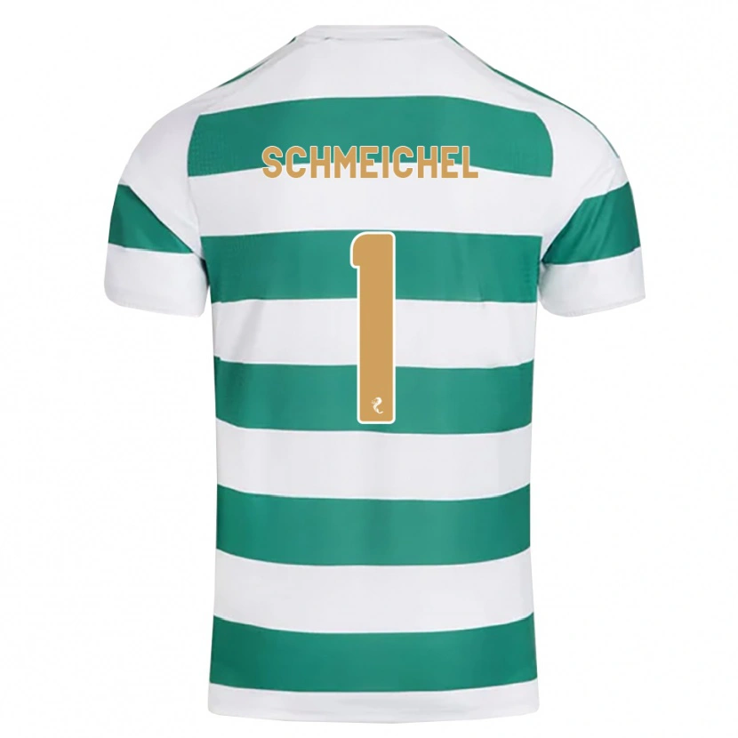 Danxen Kinder Kasper Schmeichel #1 Darkcyan Weiß Heimtrikot Trikot 2026/27 T-Shirt Österreich