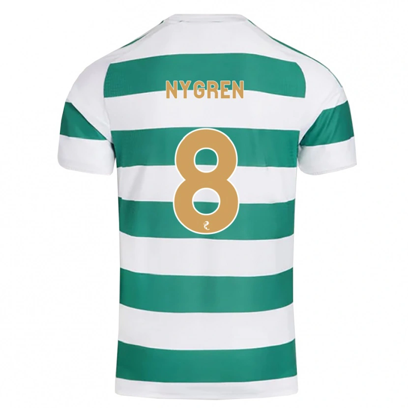 Danxen Kinder Benjamin Nygren #8 Darkcyan Weiß Heimtrikot Trikot 2026/27 T-Shirt Österreich