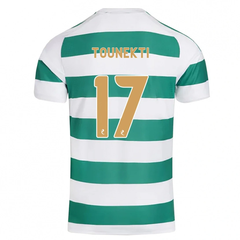 Danxen Kinder Sebastian Tounekti #17 Darkcyan Weiß Heimtrikot Trikot 2026/27 T-Shirt Österreich