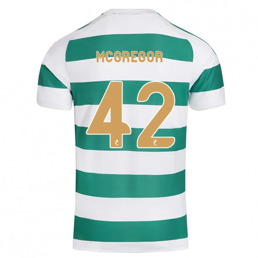 Danxen Kinder Callum Mcgregor #42 Darkcyan Weiß Heimtrikot Trikot 2026/27 T-Shirt Österreich