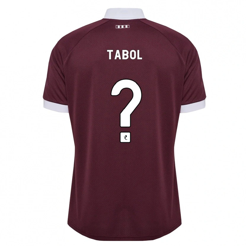 Danxen Kinder Alan Tabol #0 Burgunder Weiß Heimtrikot Trikot 2026/27 T-Shirt Österreich