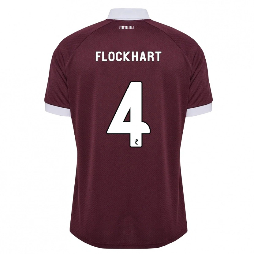 Danxen Kinder Robbie Flockhart #4 Burgunder Weiß Heimtrikot Trikot 2026/27 T-Shirt Österreich