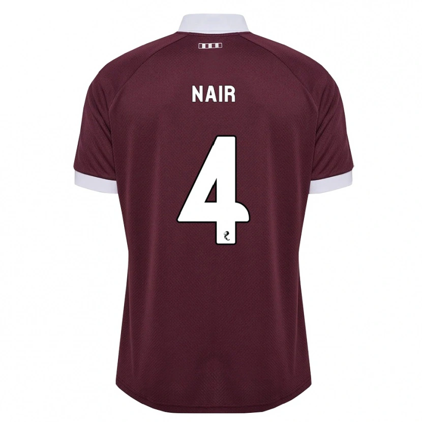 Danxen Kinder Kenzi Nair #4 Burgunder Weiß Heimtrikot Trikot 2026/27 T-Shirt Österreich