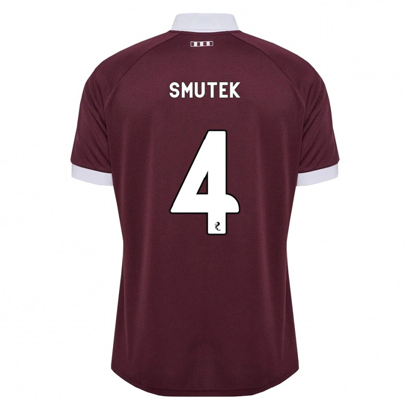 Danxen Kinder Kai Smutek #4 Burgunder Weiß Heimtrikot Trikot 2026/27 T-Shirt Österreich