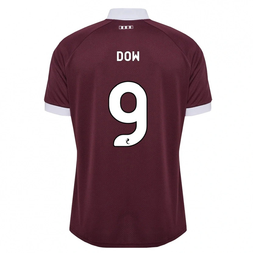 Danxen Kinder Connor Dow #9 Burgunder Weiß Heimtrikot Trikot 2026/27 T-Shirt Österreich