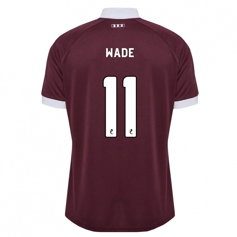 Danxen Kinder Lauren Wade #11 Burgunder Weiß Heimtrikot Trikot 2026/27 T-Shirt Österreich
