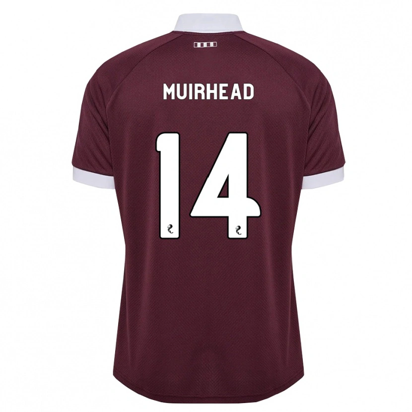 Danxen Kinder Owen Muirhead #14 Burgunder Weiß Heimtrikot Trikot 2026/27 T-Shirt Österreich