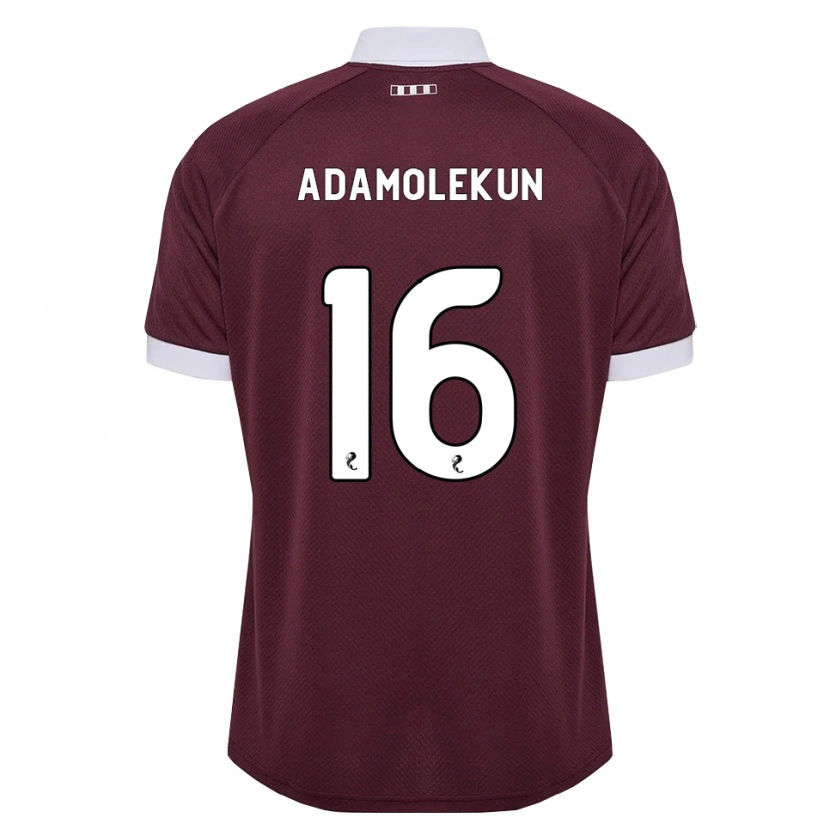 Danxen Kinder Olufolasade Adamolekun #16 Burgunder Weiß Heimtrikot Trikot 2026/27 T-Shirt Österreich
