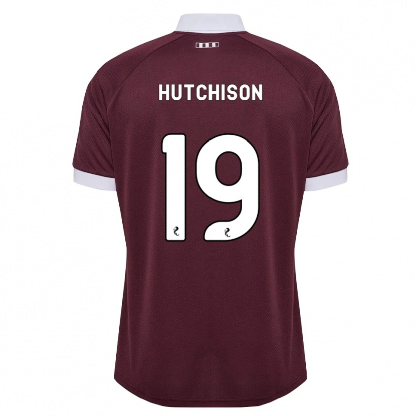 Danxen Kinder Bayley Hutchison #19 Burgunder Weiß Heimtrikot Trikot 2026/27 T-Shirt Österreich