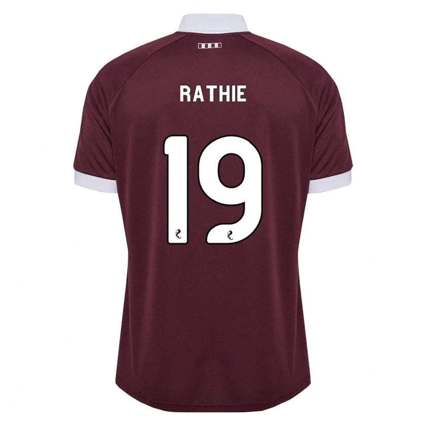Danxen Kinder Luke Rathie #19 Burgunder Weiß Heimtrikot Trikot 2026/27 T-Shirt Österreich