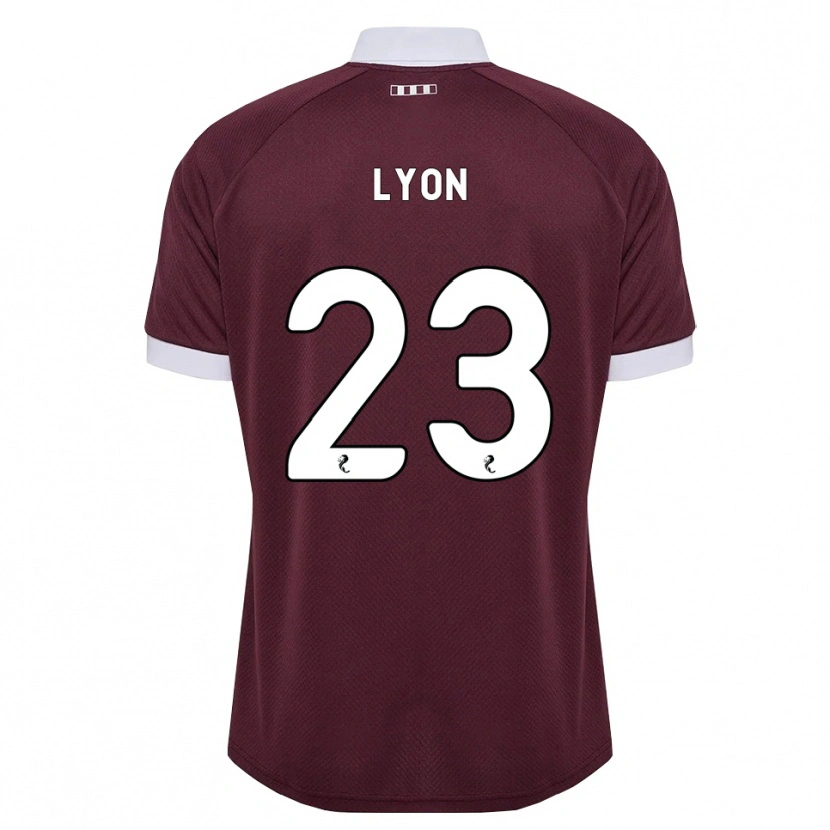 Danxen Kinder Jack Lyon #23 Burgunder Weiß Heimtrikot Trikot 2026/27 T-Shirt Österreich