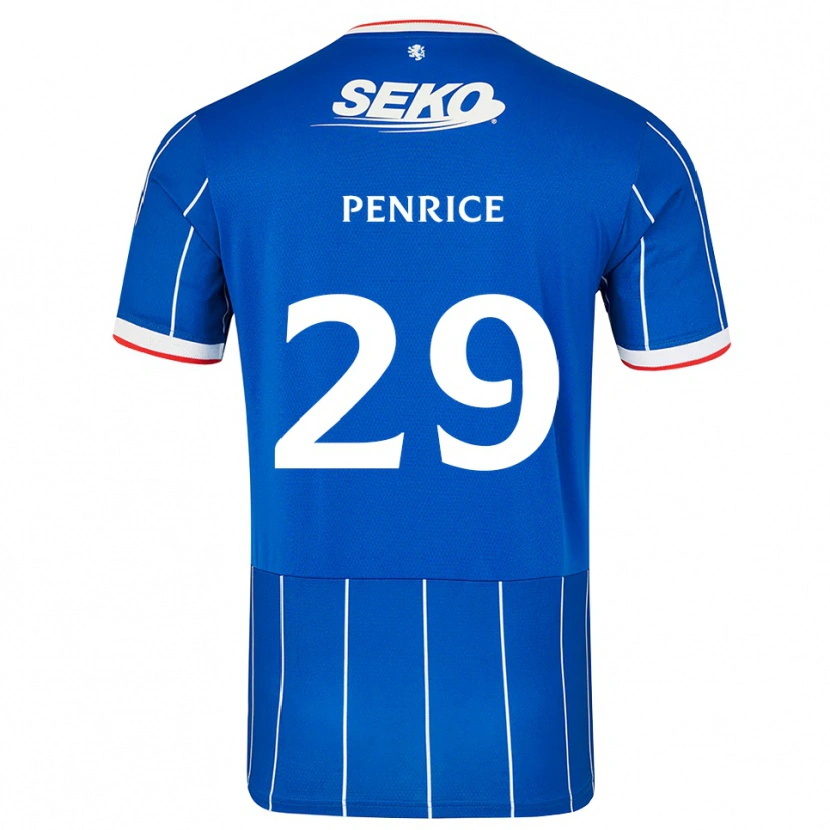 Danxen Kinder James Penrice #29 Rot Blau Weiß Heimtrikot Trikot 2026/27 T-Shirt Österreich
