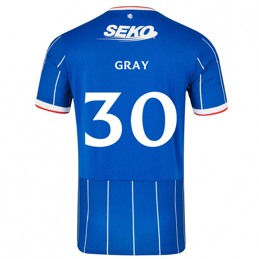 Danxen Kinder Georgia Gray #30 Rot Blau Weiß Heimtrikot Trikot 2026/27 T-Shirt Österreich