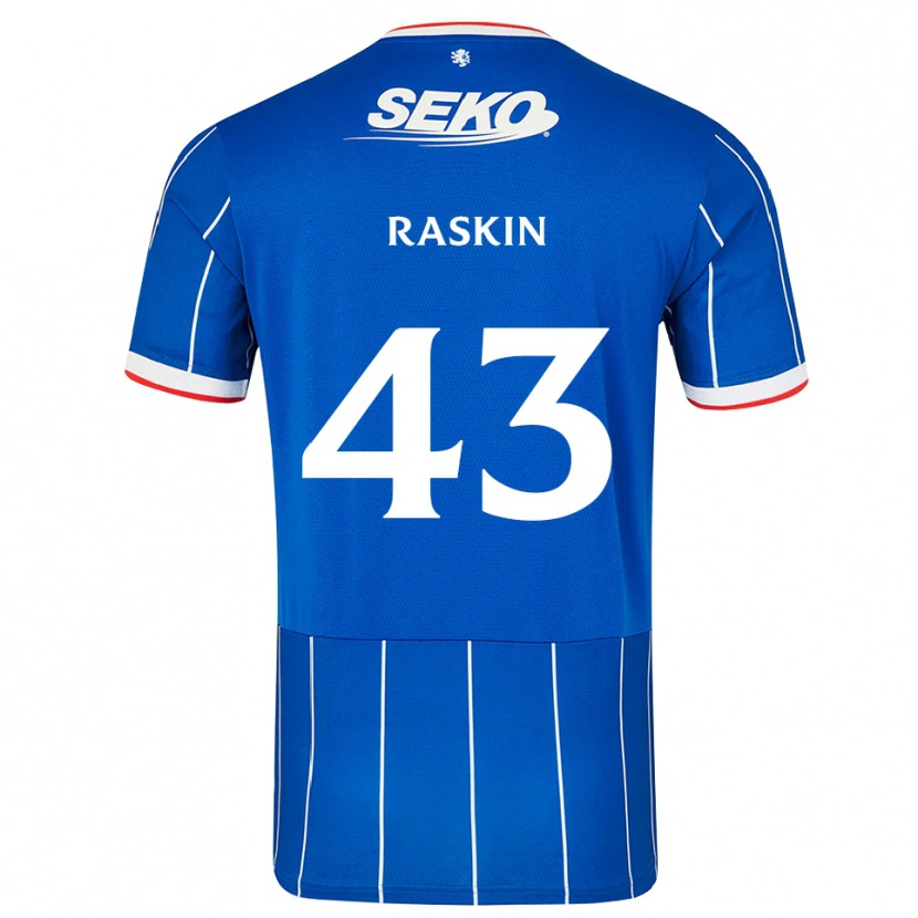 Danxen Kinder Nicolas Raskin #43 Rot Blau Weiß Heimtrikot Trikot 2026/27 T-Shirt Österreich