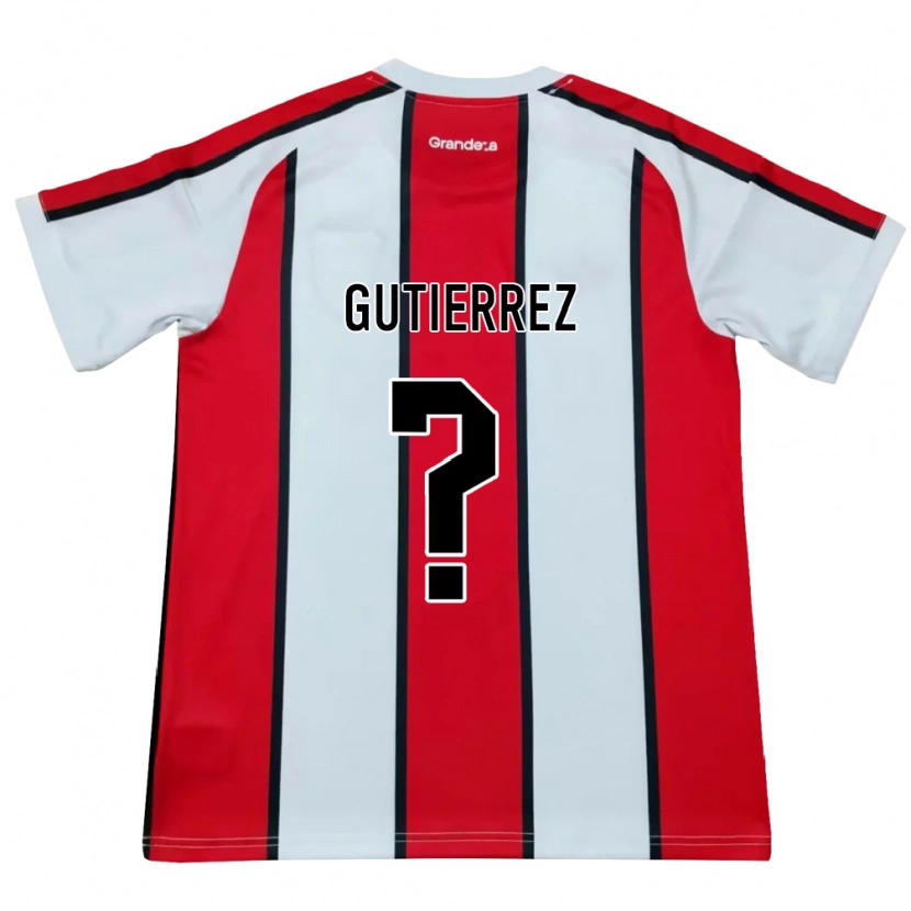 Danxen Kinder Thomas Gutierrez #0 Weiß Rot Schwarz Auswärtstrikot Trikot 2026/27 T-Shirt Österreich