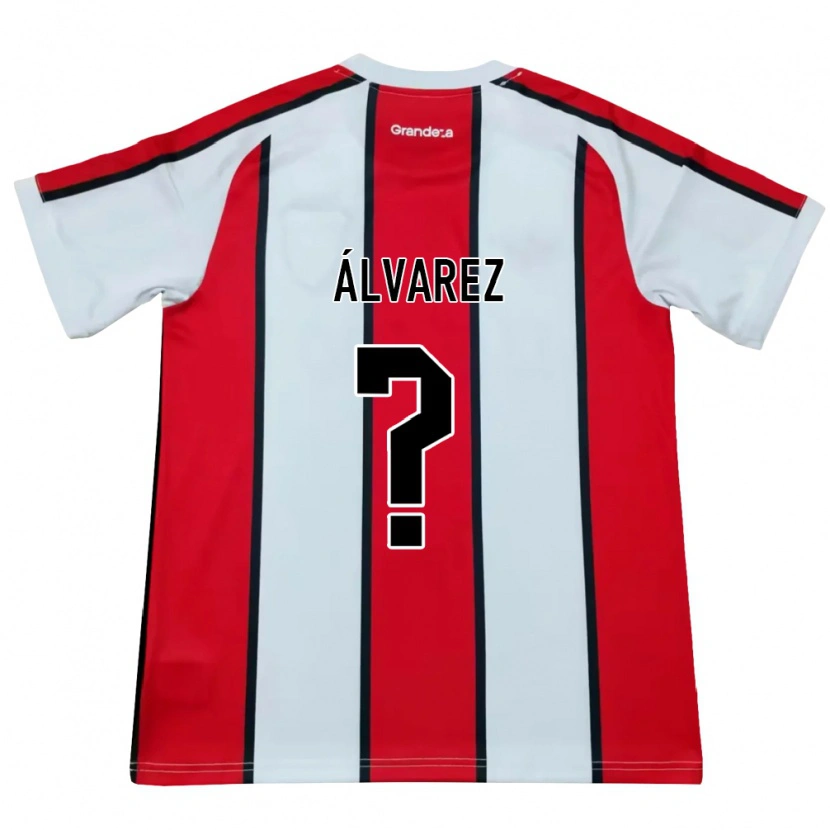 Danxen Kinder Felipe Álvarez #0 Weiß Rot Schwarz Auswärtstrikot Trikot 2026/27 T-Shirt Österreich