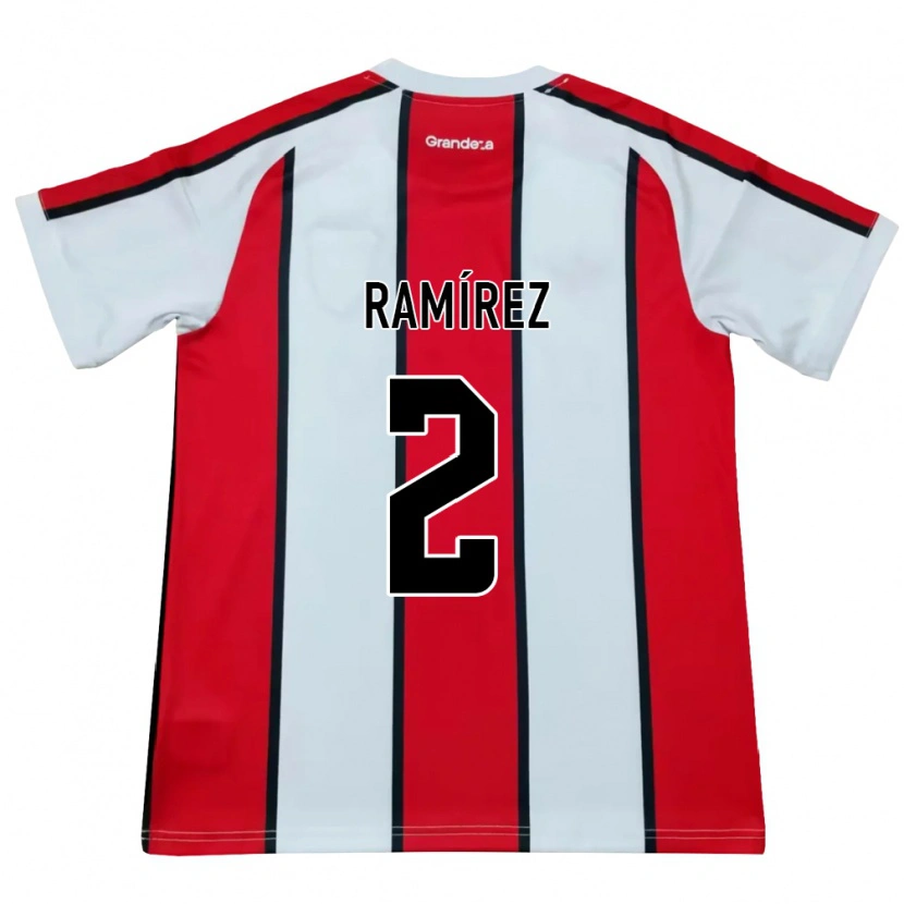 Danxen Kinder Tobías Ramírez #2 Weiß Rot Schwarz Auswärtstrikot Trikot 2026/27 T-Shirt Österreich