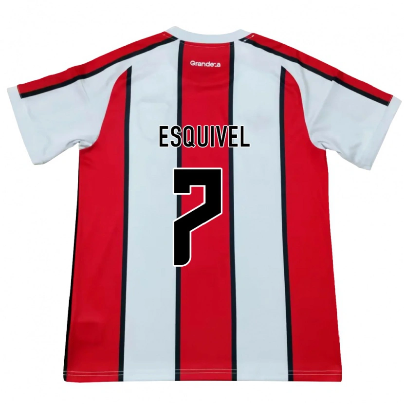Danxen Kinder Felipe Esquivel #7 Weiß Rot Schwarz Auswärtstrikot Trikot 2026/27 T-Shirt Österreich