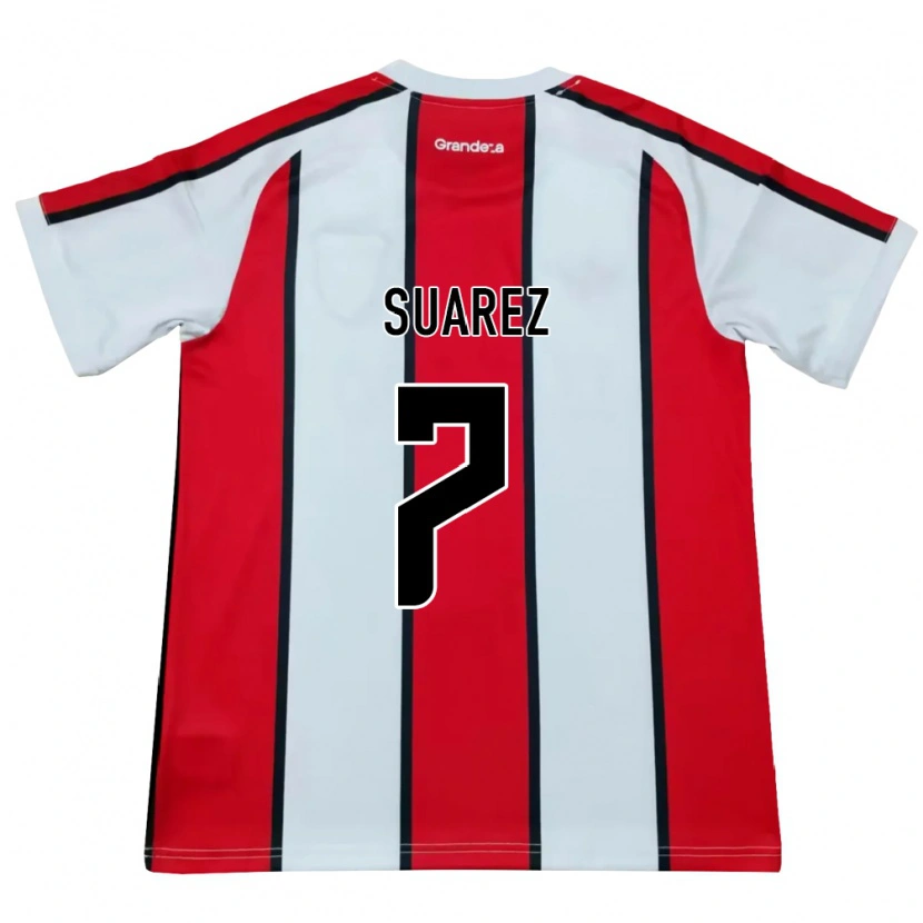 Danxen Kinder Matias Suarez #7 Weiß Rot Schwarz Auswärtstrikot Trikot 2026/27 T-Shirt Österreich