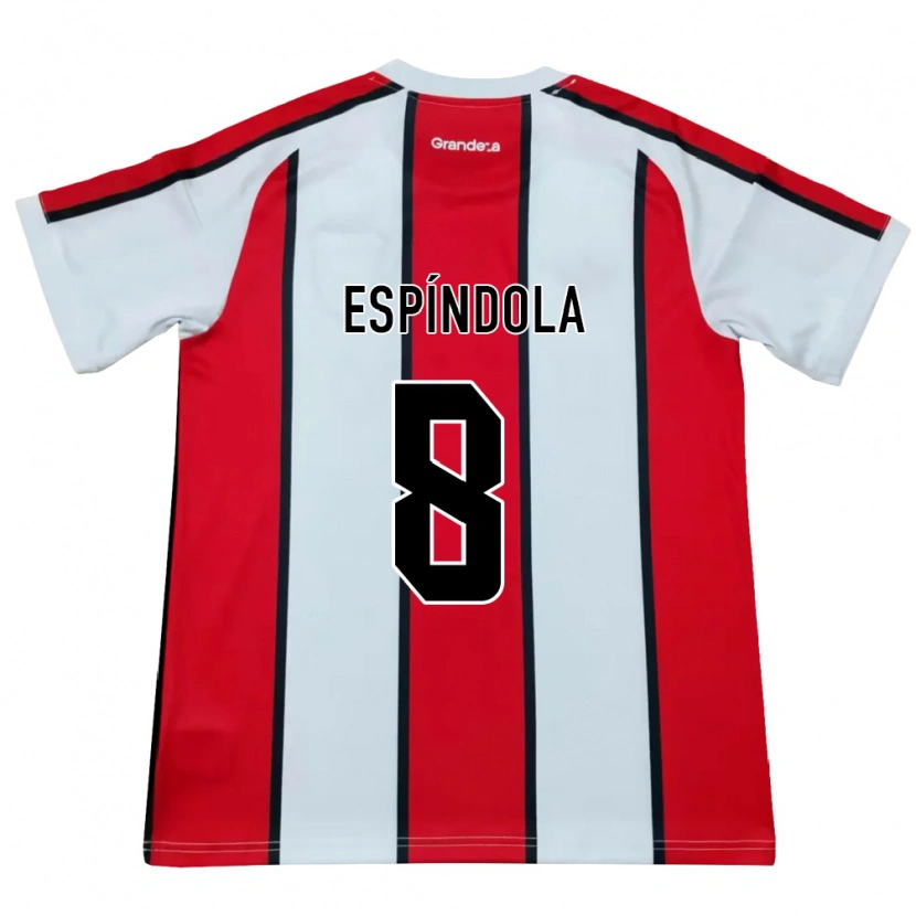 Danxen Kinder Santiago Espíndola #8 Weiß Rot Schwarz Auswärtstrikot Trikot 2026/27 T-Shirt Österreich