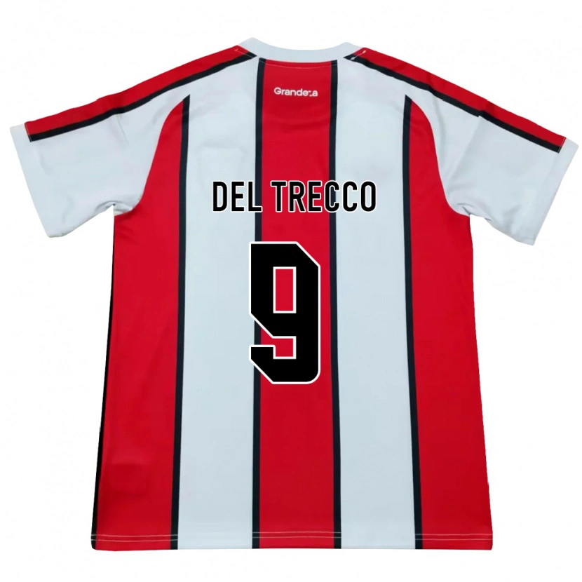 Danxen Kinder Martina Del Trecco #9 Weiß Rot Schwarz Auswärtstrikot Trikot 2026/27 T-Shirt Österreich