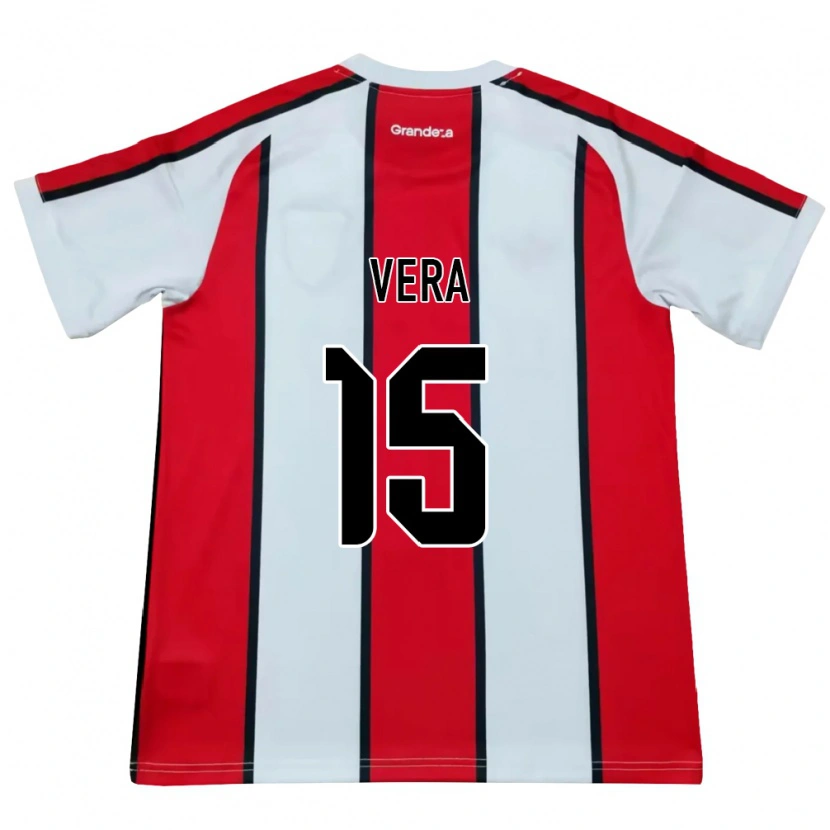 Danxen Kinder Fausto Vera #15 Weiß Rot Schwarz Auswärtstrikot Trikot 2026/27 T-Shirt Österreich
