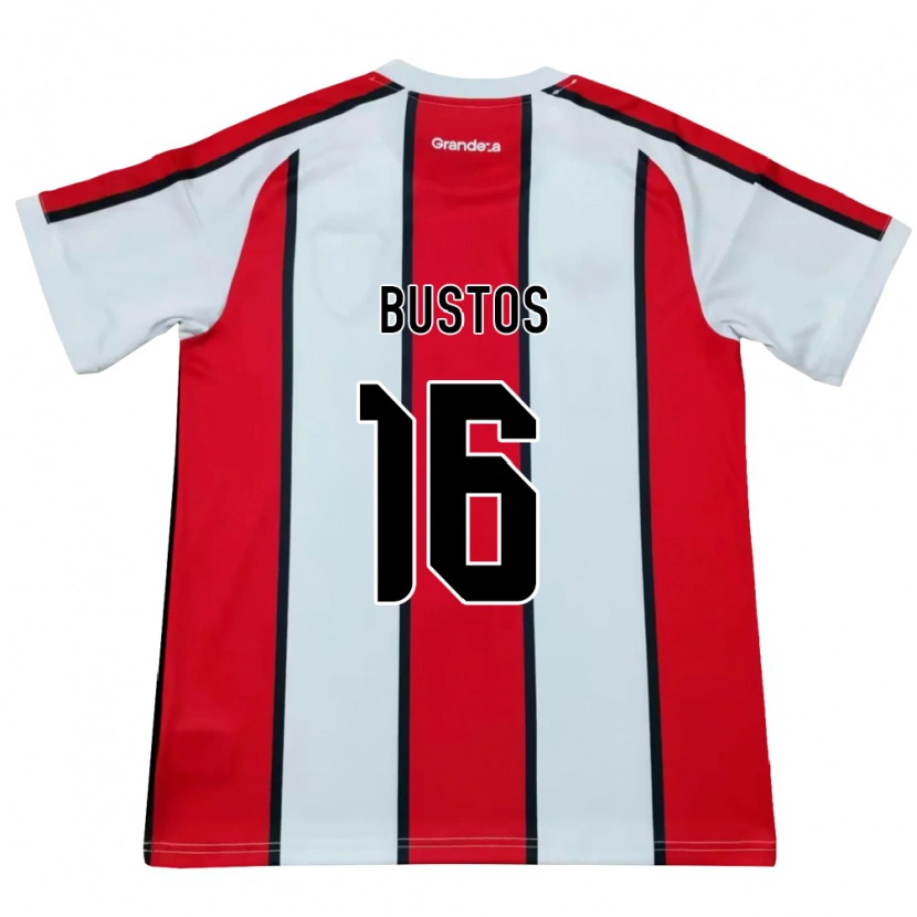 Danxen Kinder Fabricio Bustos #16 Weiß Rot Schwarz Auswärtstrikot Trikot 2026/27 T-Shirt Österreich
