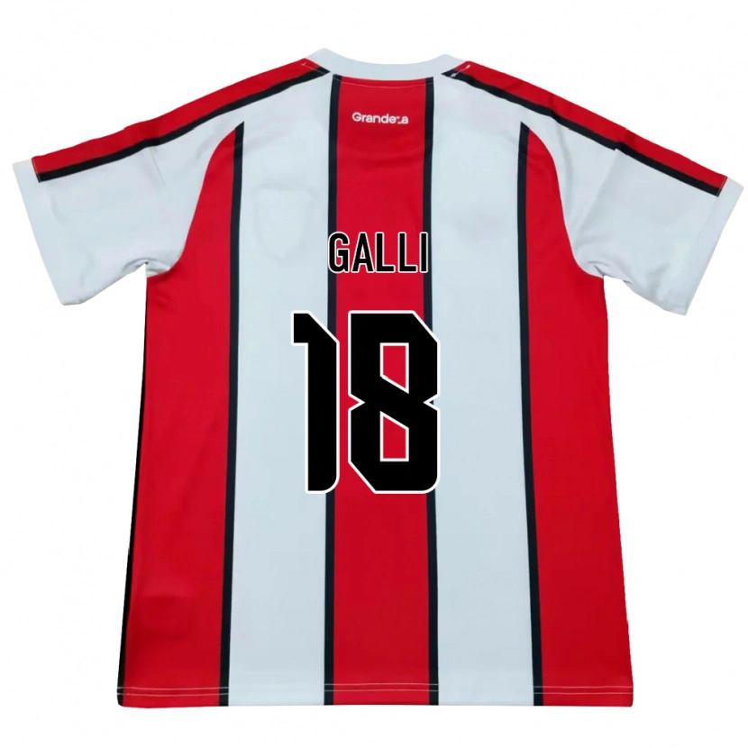 Danxen Kinder Ludmila Galli #18 Weiß Rot Schwarz Auswärtstrikot Trikot 2026/27 T-Shirt Österreich