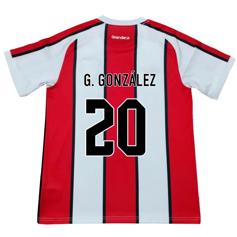 Danxen Kinder Giovanni González #20 Weiß Rot Schwarz Auswärtstrikot Trikot 2026/27 T-Shirt Österreich