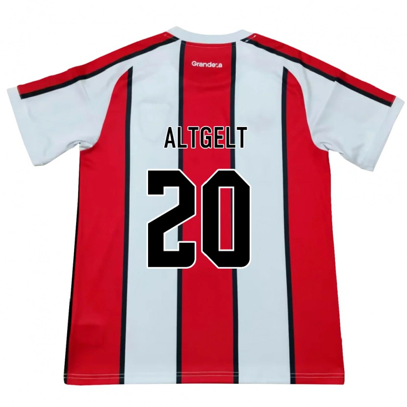 Danxen Kinder Francisca Altgelt #20 Weiß Rot Schwarz Auswärtstrikot Trikot 2026/27 T-Shirt Österreich