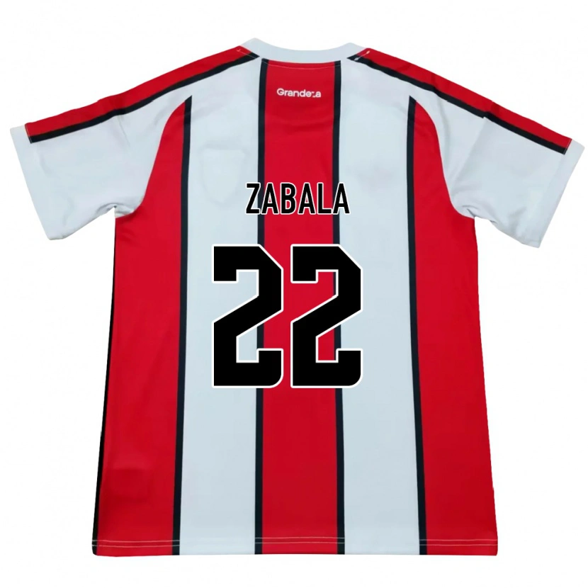 Danxen Kinder Daniel Zabala #22 Weiß Rot Schwarz Auswärtstrikot Trikot 2026/27 T-Shirt Österreich
