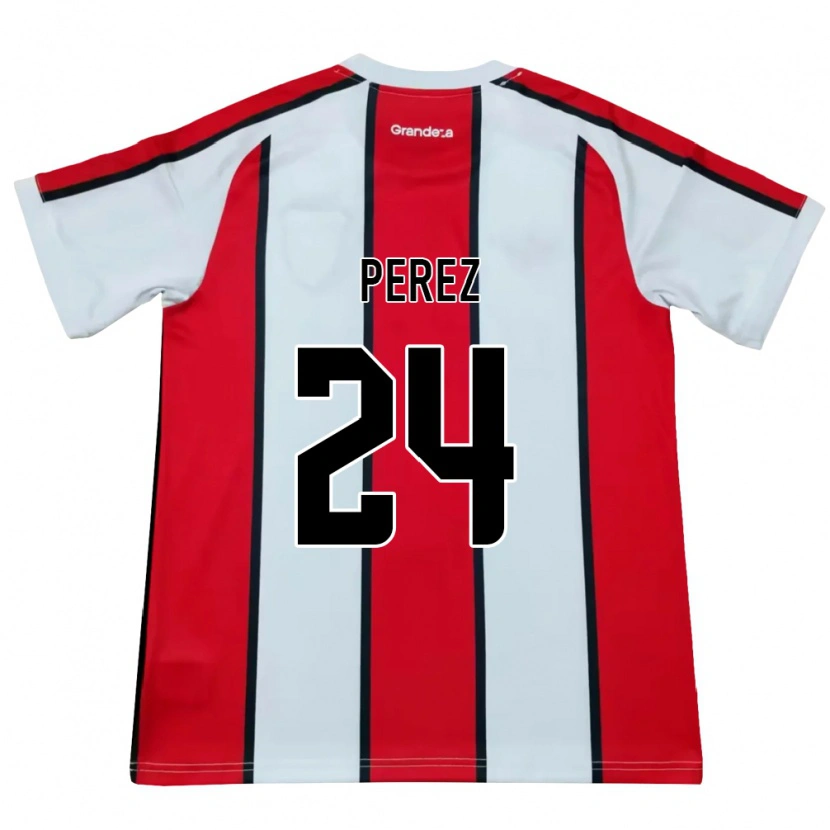 Danxen Kinder Enzo Perez #24 Weiß Rot Schwarz Auswärtstrikot Trikot 2026/27 T-Shirt Österreich