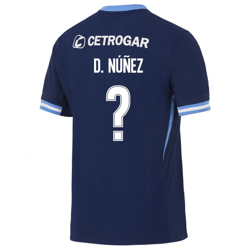 Danxen Kinder Demian Nunez #0 Königsblau Hellblau Weiß Auswärtstrikot Trikot 2026/27 T-Shirt Österreich